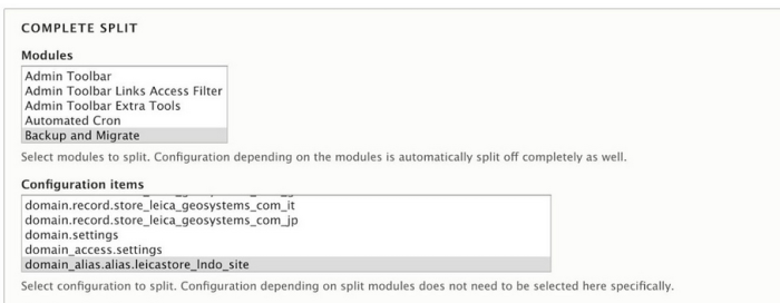 Config Managment Complete Split