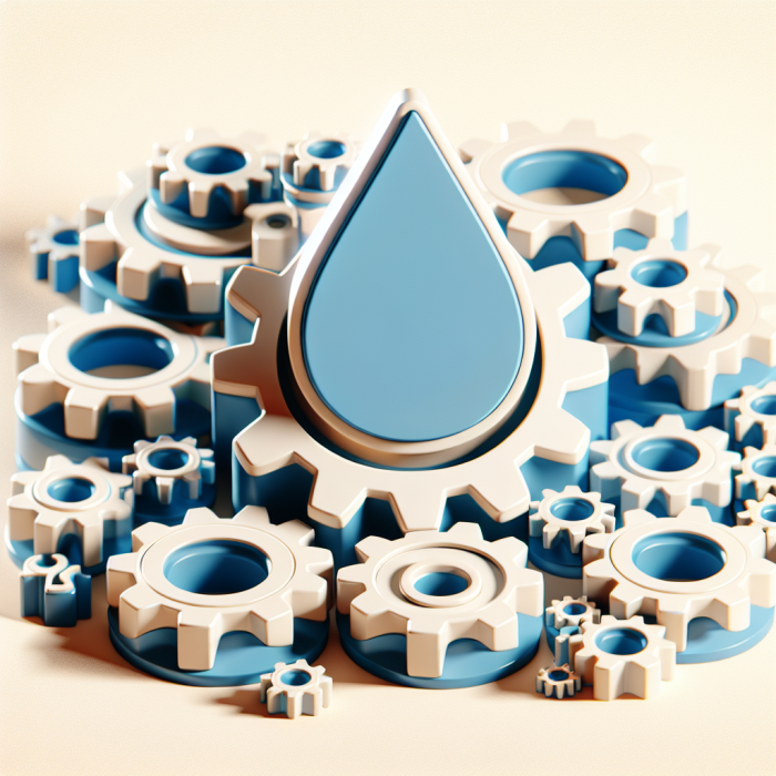 A chartoonistic image of gears with the Drupal logo in the middle.