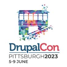 DrupalCon Pittsburgh 2023 Logo 